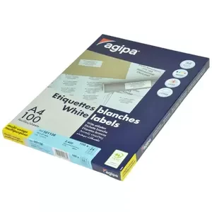 Agipa 100-Sheet Multipurpose Label White - APLA101136