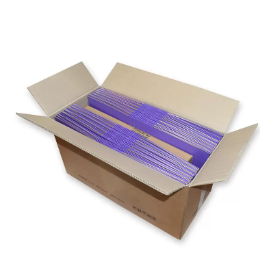 Pack of 50 Pieces Pieces Lever Arch File Folder With Slide-In Plate Violet