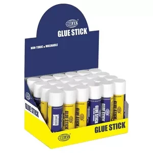 Fis White Glue Sticks (21 G) 24 Pieces