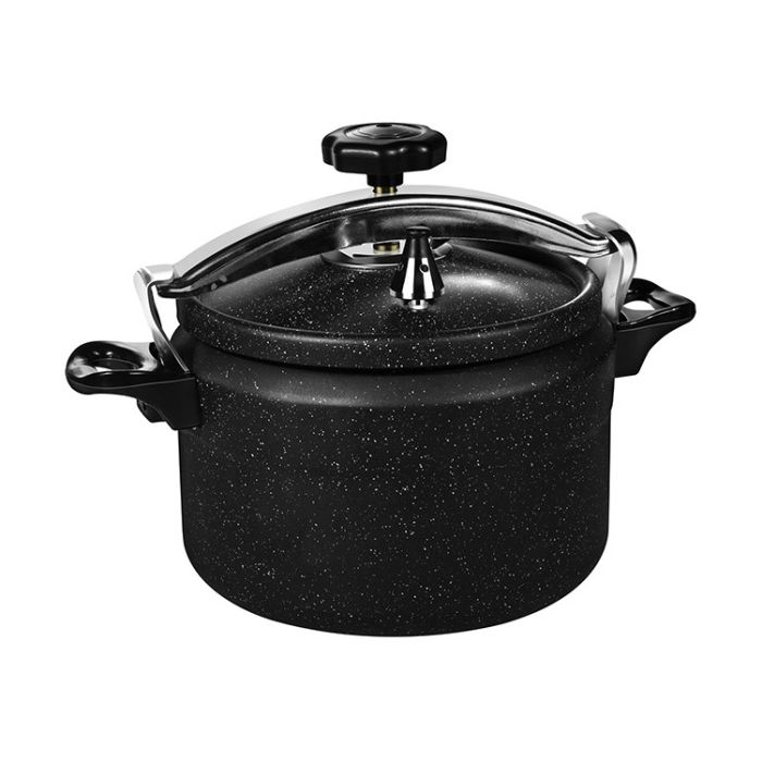 Royalford 7L Granite Coated Aluminium Pressure Cooker - Lightweight & Durable Home Kitchen Pressure Cooker With Lid, Multi-Safety Device With Cool Touch Handles And Safety Valves