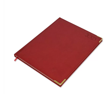 FIS Executive Diary 2023 English/French (1-Week at a glance) Maroon - FSDI35EPN23MR