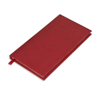 FIS 2023 Slim Arabic English Diary Italian PU Cover Maroon - FSDI59AEP23MR
