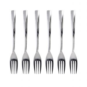 Royalford 6Pc Table Fork - Stainless Steel - Silver - 6 PC SET