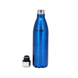 Royalford Double Wall Vacuum Bottle - Stainless Steel - Blue - 750 ML