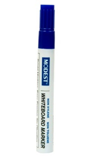 Modest White board Marker Chisel MS-823 Blue, (Pack of 12 Pcs)