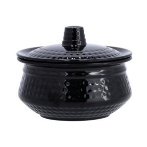 Royalford 4"Biza Handi with Lid1X48 - Melamine - Black