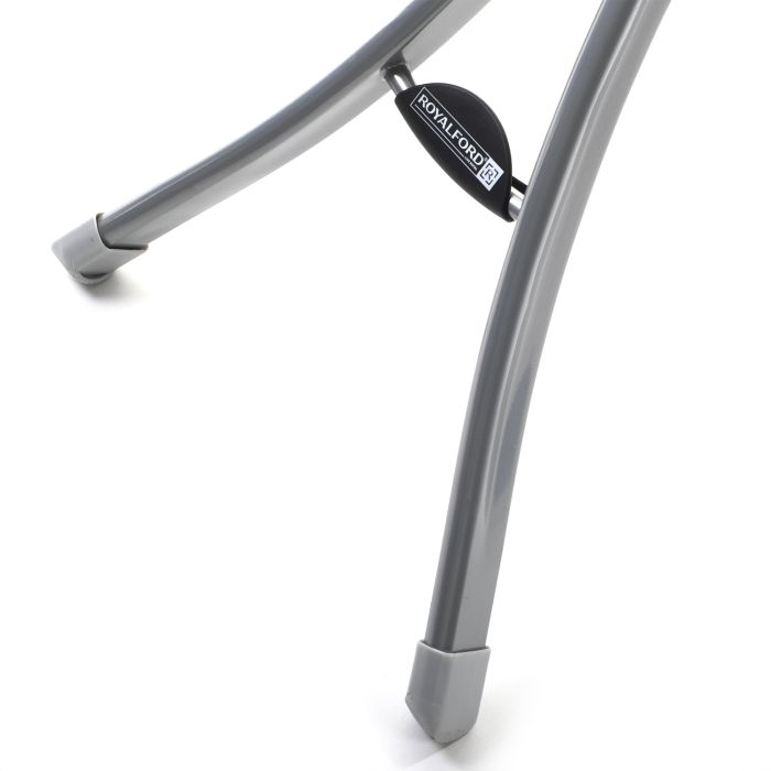 Royalford RF366IBM Mesh Ironing Board With Attached Cloth Rack, 122x38cm | Lightweight And Compact Ironing Board With Height Adjustment Feature
