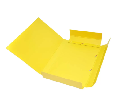 FIS PP Document Bag With Elastic Band, Yellow Color, F/S (210 x 330 mm) Size - FSBD1205YL
