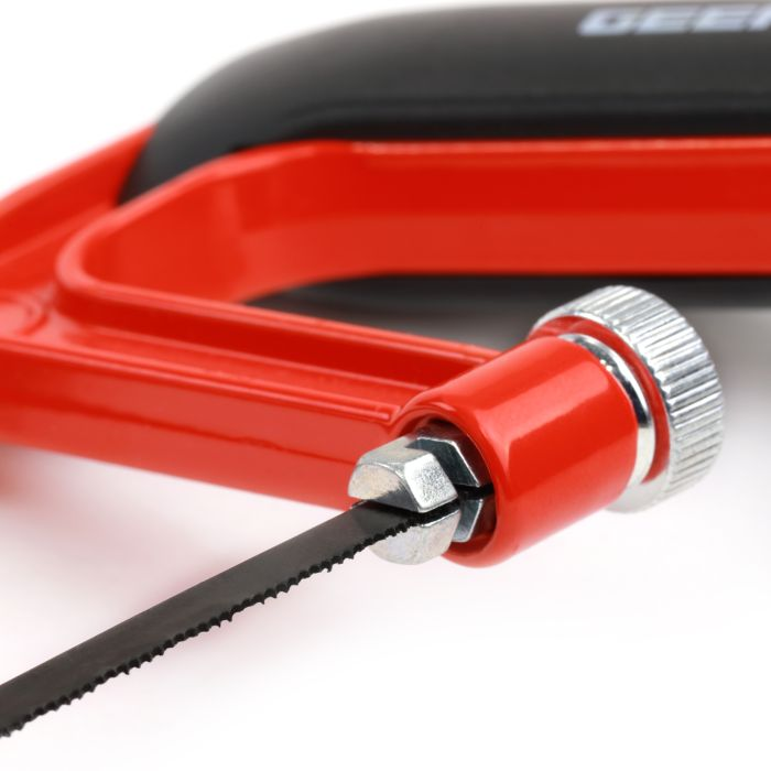 Geepas GT59040 6" (152MM) Junior Hacksaw | Durable & Convenient With Plastic Grip Handle, Safe DIY Mini Hacksaw For Your Mini Tool Kit | Professional Small Hand Saw With Exchangeable Metal Cutting Saw