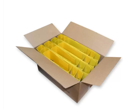 Pack of 24 Pieces PP Lever Arch Box File Yellow
