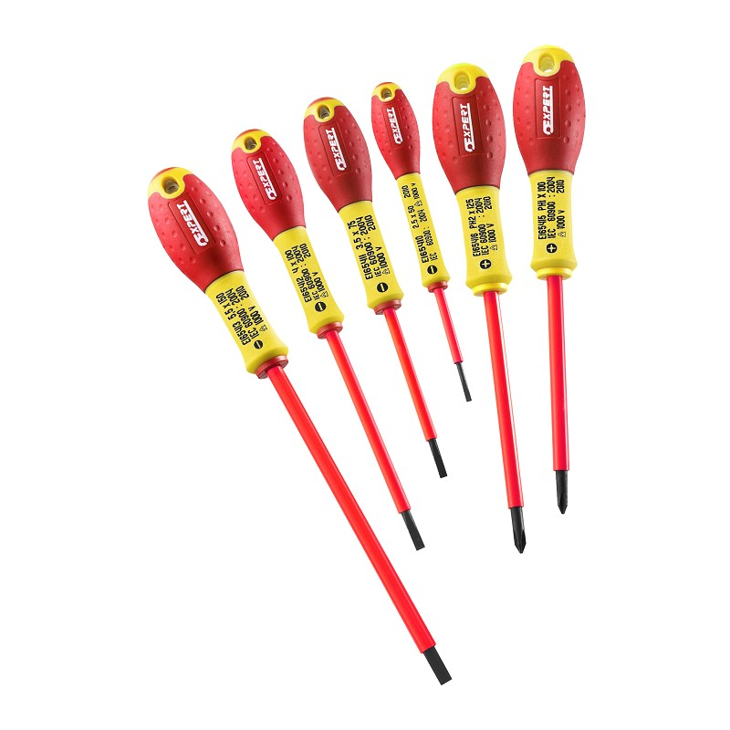 EXPERT E160910 PHILLIPS SLOTTED 1000V INSULATED SCREWDRIVER SET – 6 PCS
