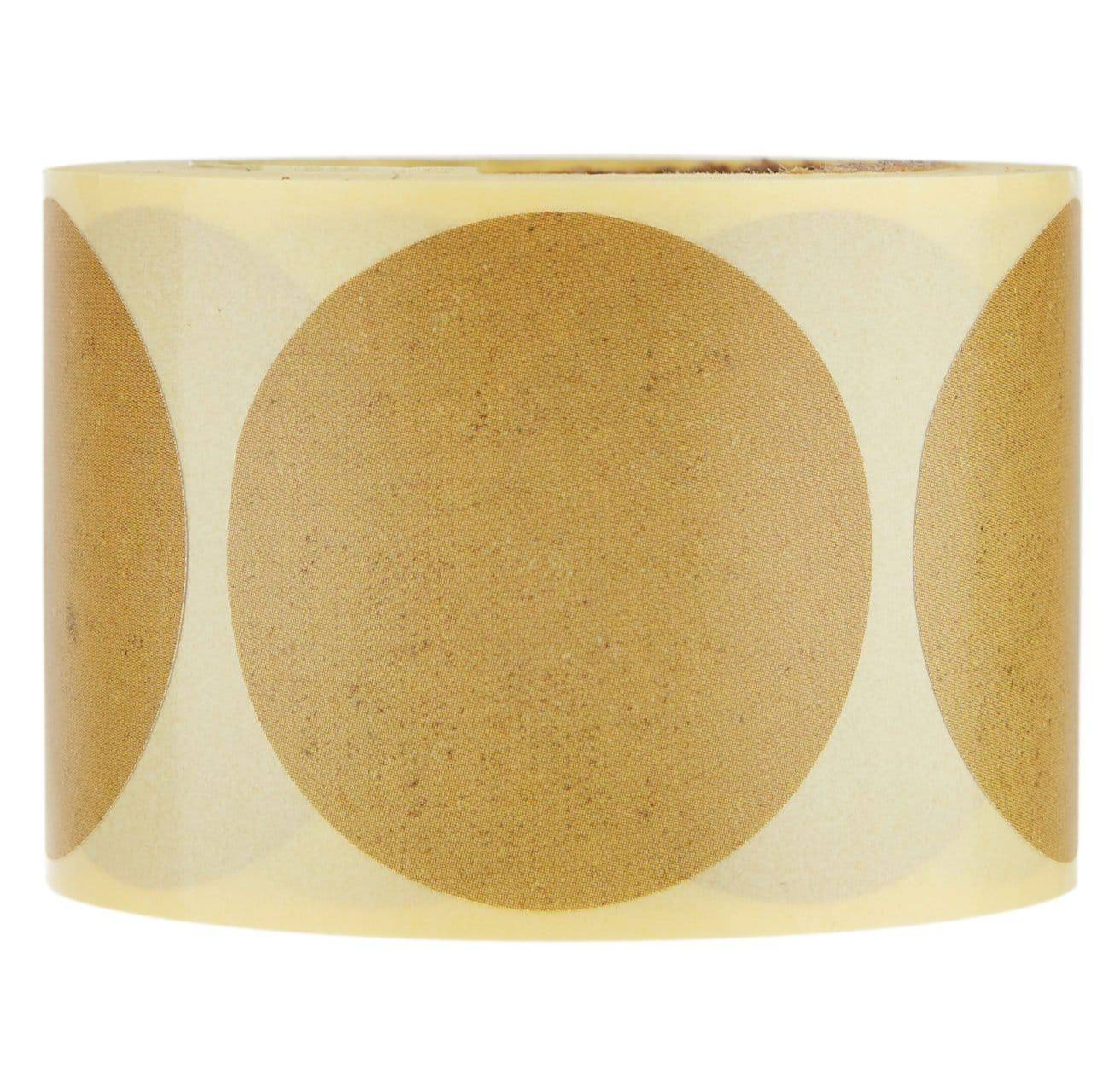Plain Brown Sticker Roll 250 Pieces