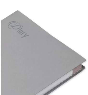 Fis 2024 Pocket Diary English With Pvc Soft Cover Grey -FSDI09E24GY