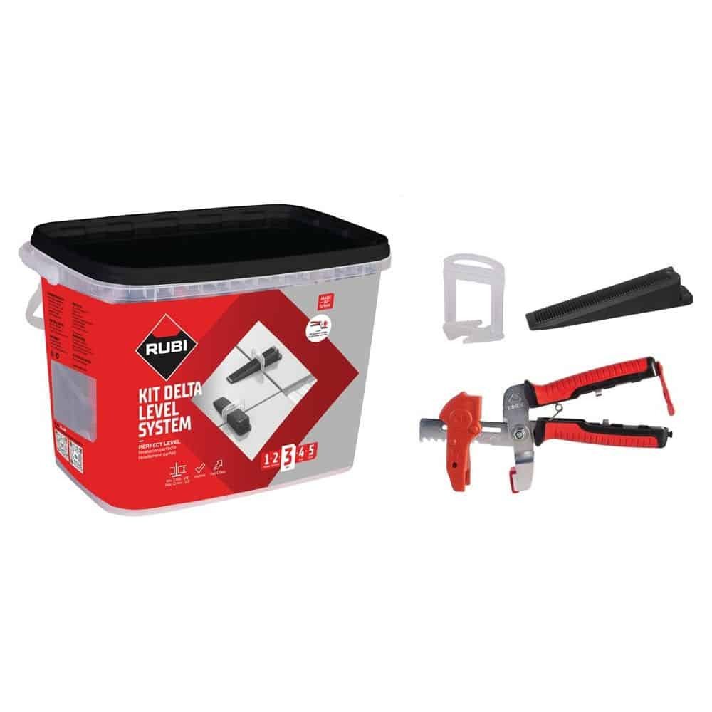 RUBI 03957 DELTA TILE LEVELING KIT, 1.5MM – 201 PIECES