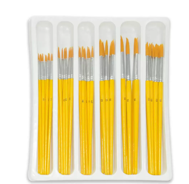 Artmate Artist Brushes Round, Set Of 54 Pieces - Jiabamb-54