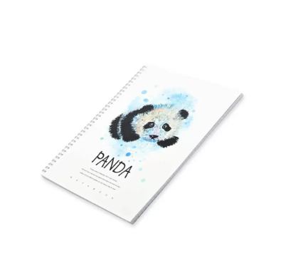 FIS Pack Of 5 Spiral Soft Cover Notebook, 96 Sheets A4 Panda Design 6 -FSNBSSCA496-PAN6