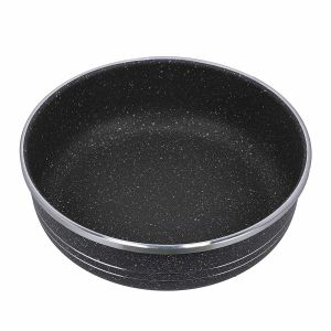 Royalford Round Baking Pan - Granite - Black - RF10095