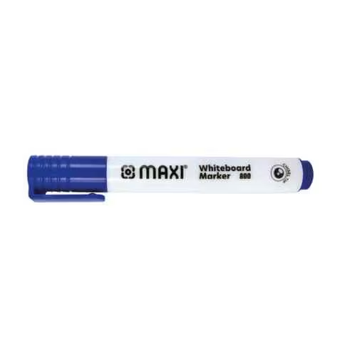 Maxi Chisel Tip White Board Marker Multicolour 4 With Magnetic Duster Blue