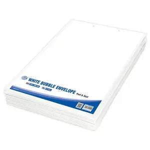FIS White Bubble Envelopes, Peel and Seal, Pack 12 Pieces, 270X360 mm Size - FSAEW270360