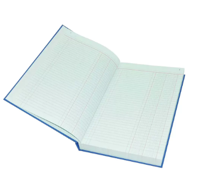 FIS Cash Book, Azure Laid Ledger Paper, FS (210 x 330 mm) Size, 4 Quire - FSACCDC4Q73