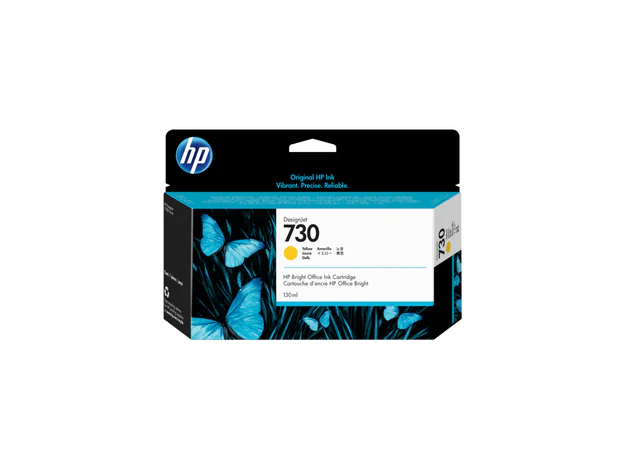 HP 730 130-ml Yellow DesignJet Ink Cartridge (P2V64A)