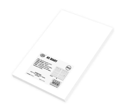 FIS Diary 2023 English (1-Week at a glance) A5, Italian PU, 1-Side Padded, Maroon - FSDI78EP23MR