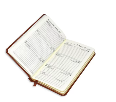 FIS 2023 Golden Slim diary Bonded Leather Arabic English - Brown -FSDI59AEGB23BR