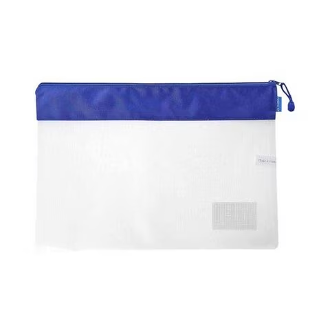 Maxi Single Zipper Bag B3 With Name Card Holder Purple