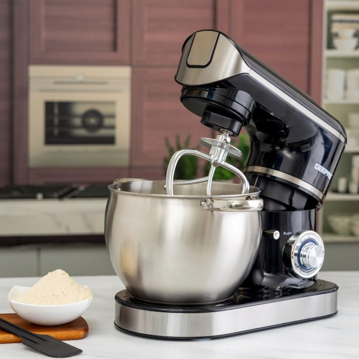 Multi-Function Kitchen Machine, GSM43045 | 8.5L Stainless Steel Bowl With Lid | 1.5L Glass Blender Jar | Meat Grinder | 6 Speed Control | Kitchen Electric Mixer With Dough Hook, Whisk, Beater