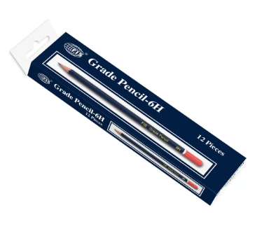 Box of 12 Packs 6H Grade Pencil Set Blue/Red - FSPE6H