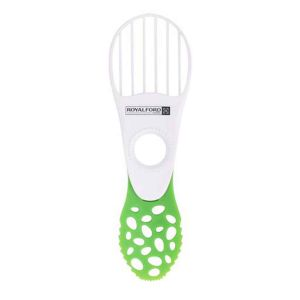 Royalford 5 In 1 Avocado Tool - Polymer - White Green
