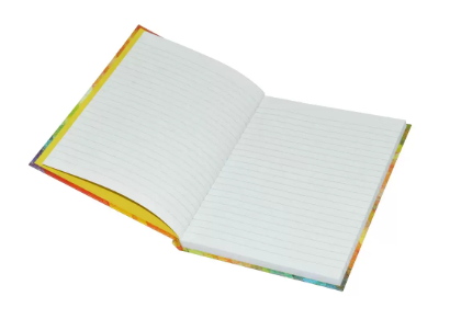5-Piece Light Hard Cover Notebook, Single Ruled (100 Sheet) A5 Size - LINBA51503