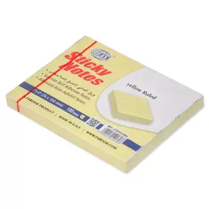 FIS Sticky Note, Colour Yellow with Ruling, Size 3 x 4 Inch, 100 Sheets, Quantity per Pack 12 - FSPO34RN