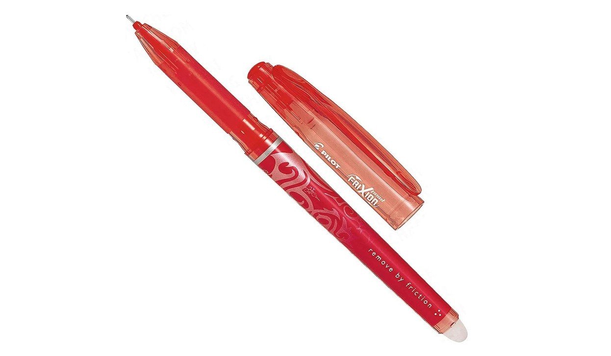 Pilot Frixion Erasable Rollerball Pen, 0.7 mm Tip - Red