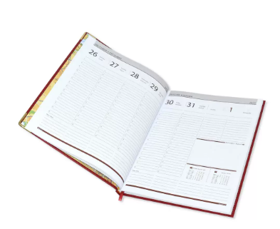 FIS Executive Diary 2023 English/French (1-Week at a glance) Red - FSDI35E23RE