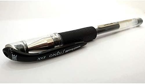 Uniball UM-151 Signo DX Fine 0.7mm Gel Pen - Black (Pkt/12pc)