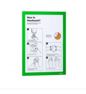 DURABLE 4872-05 DURAFRAME MAGNETIC, A4 SIZE, GREEN COLOUR