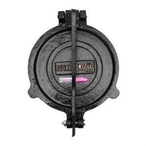 Royalford Mica Plate Chapati Press Heavy Body - Iron Body & Mica Plate - Black - 20 cm