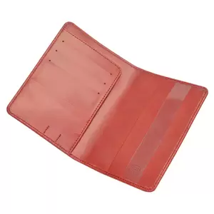 FIS Maroon Polyurethane For Unisex - Passport Wallet - FSGNMRD4