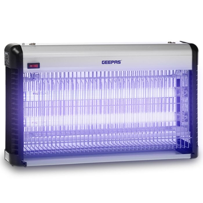 Geepas Powerful Fly Zapper - Portable Electric Indoor Insect Mosquito Bug Moth Killer, Bug Zapper Or Any Pest Killer | UV Bulbs For Home & Commercial Use | UK 3 Pin Plug - 2 Years Warranty
