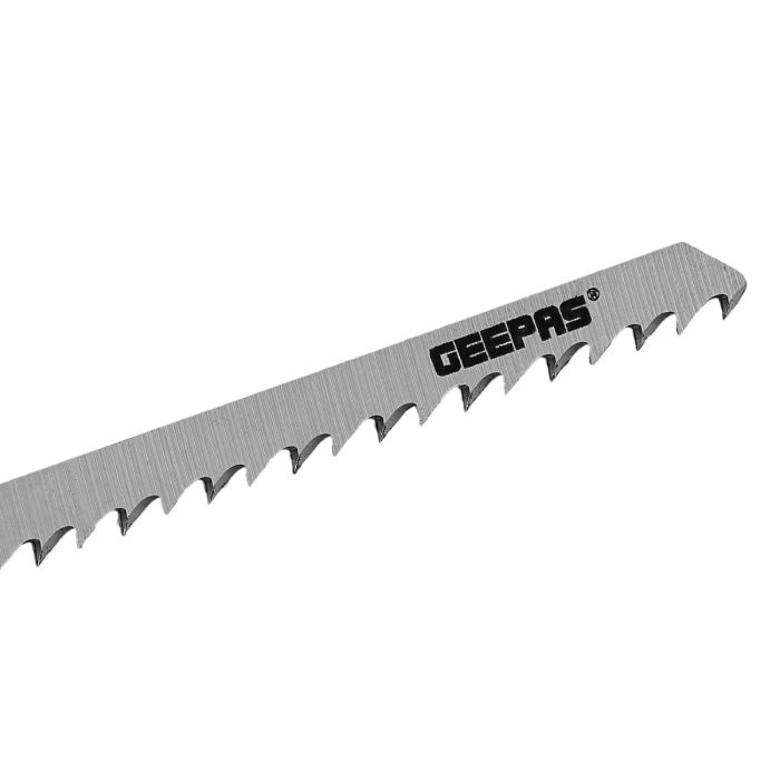 Geepas 5Pcs Jigsaw Blades - Carbon Steel Blades With Extra-Wide, 4.0mm Kerfs & 95mm Long, Fast Cutting Capacity | Compatible With All Brands Jigsaw