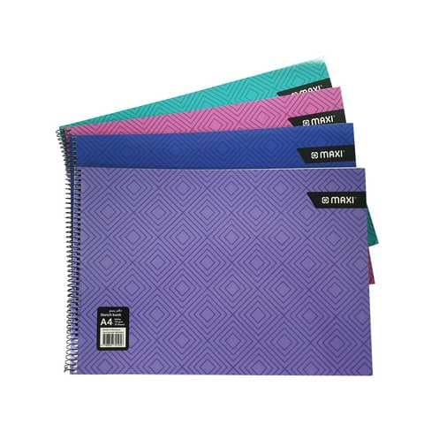 Maxi A4 Spiral Bound Sketch Book 20 Sheets White 4