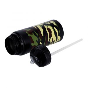 Royalford Sports Water Bottle - Stainless Steel - Black - 700 ML