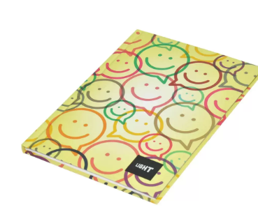 5-Piece Light Hard Cover Notebook, Single Ruled, (100 Sheets), A5 Size - LINBA51705