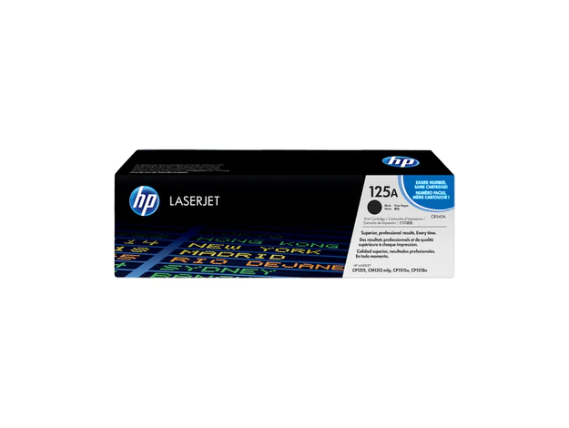 HP 125A Black LaserJet Toner Cartridge (CB540A)