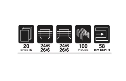FIS Stand-Up Stapler Plastic Body, (L)119 x (W)35 x (H)56 mm Size - FSSF5549