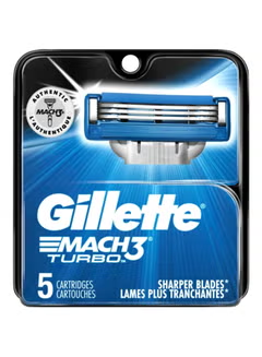 Mach3 Turbo Cartridges, Blue/Silver