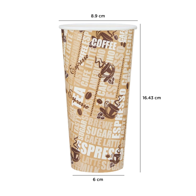 Printed Single Wall Paper Cups ( Pieces 1000 )