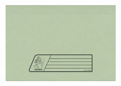 PREMIER Pocket File F/S Green