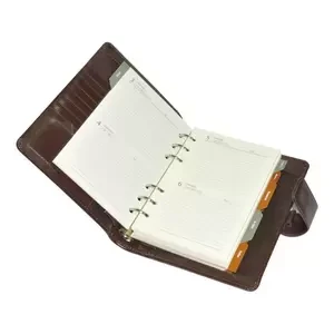 FIS Genuine Leather Planus Organizers, 110x170mm Size, Brown Color - FSORLO6BR